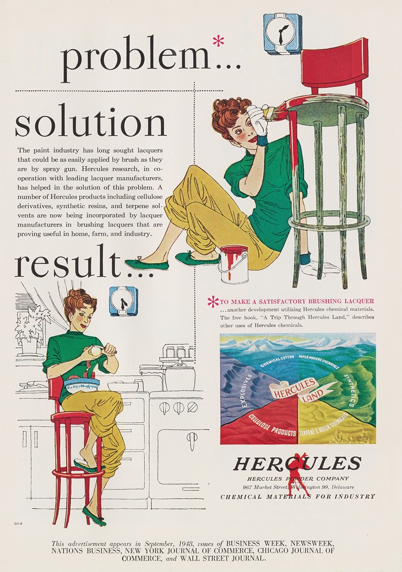 Hercules Incorporated - Advertisement for Hercules Naval Stores Products