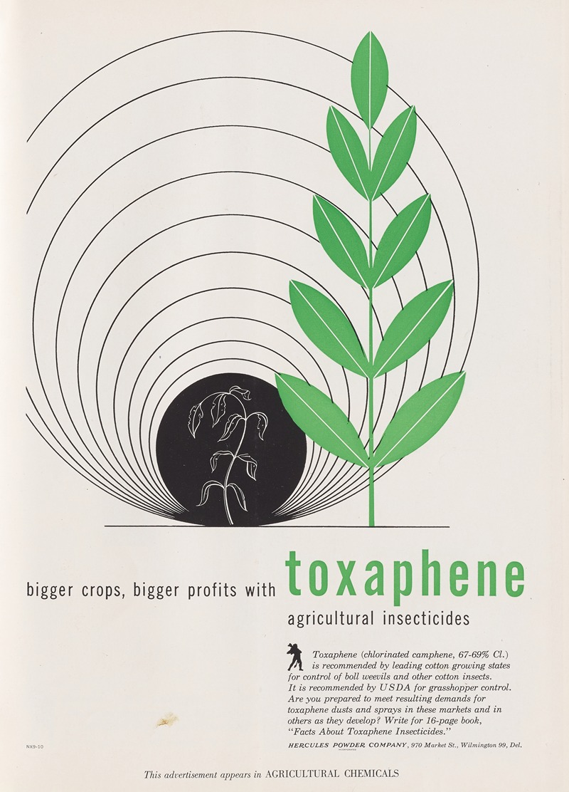 Hercules Incorporated - Bigger crops, bigger profits with toxaphene agricultural insecticides