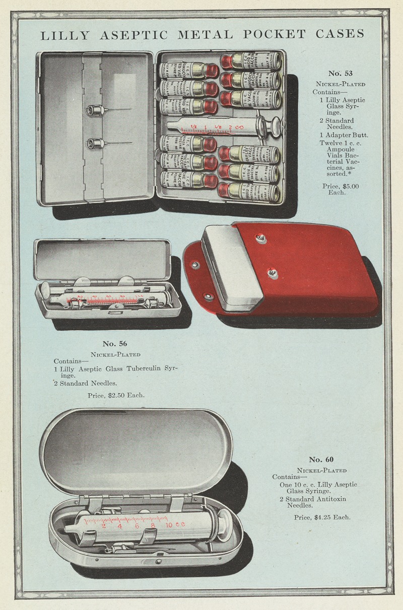 Eli Lilly & Company - Lilly Aseptic Metal Pocket Cases