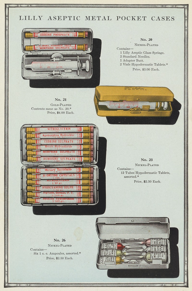 Eli Lilly & Company - Lilly Aseptic Metal Pocket Cases