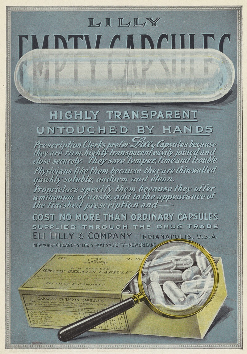 Eli Lilly & Company - Lilly Empty Capsules