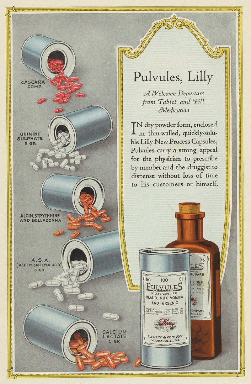 Eli Lilly & Company - Pulvules, Lilly