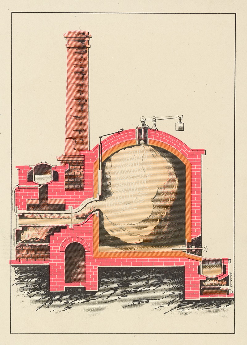John Howard Appleton - Sketch Illustrating the Process of Refining Sulfur