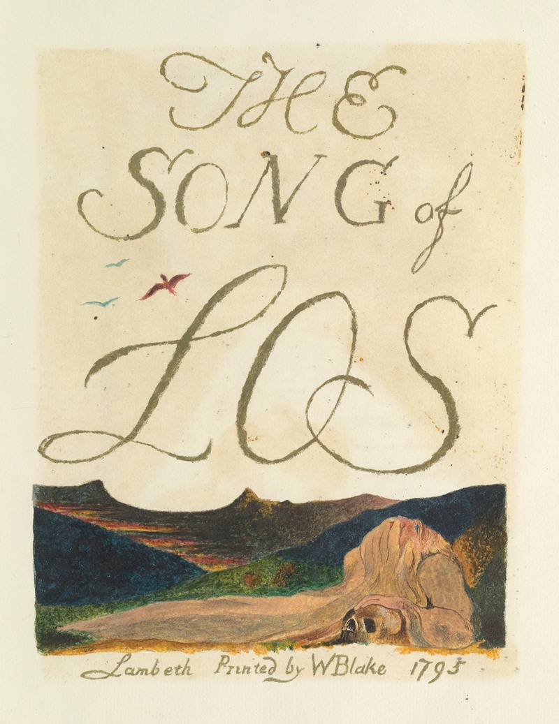 William Blake - The song of Los. Lambeth Pl.2