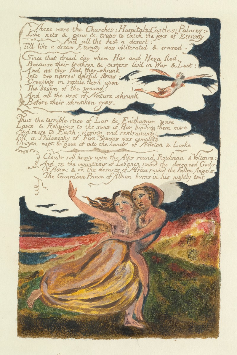 William Blake - The song of Los. Lambeth Pl.4