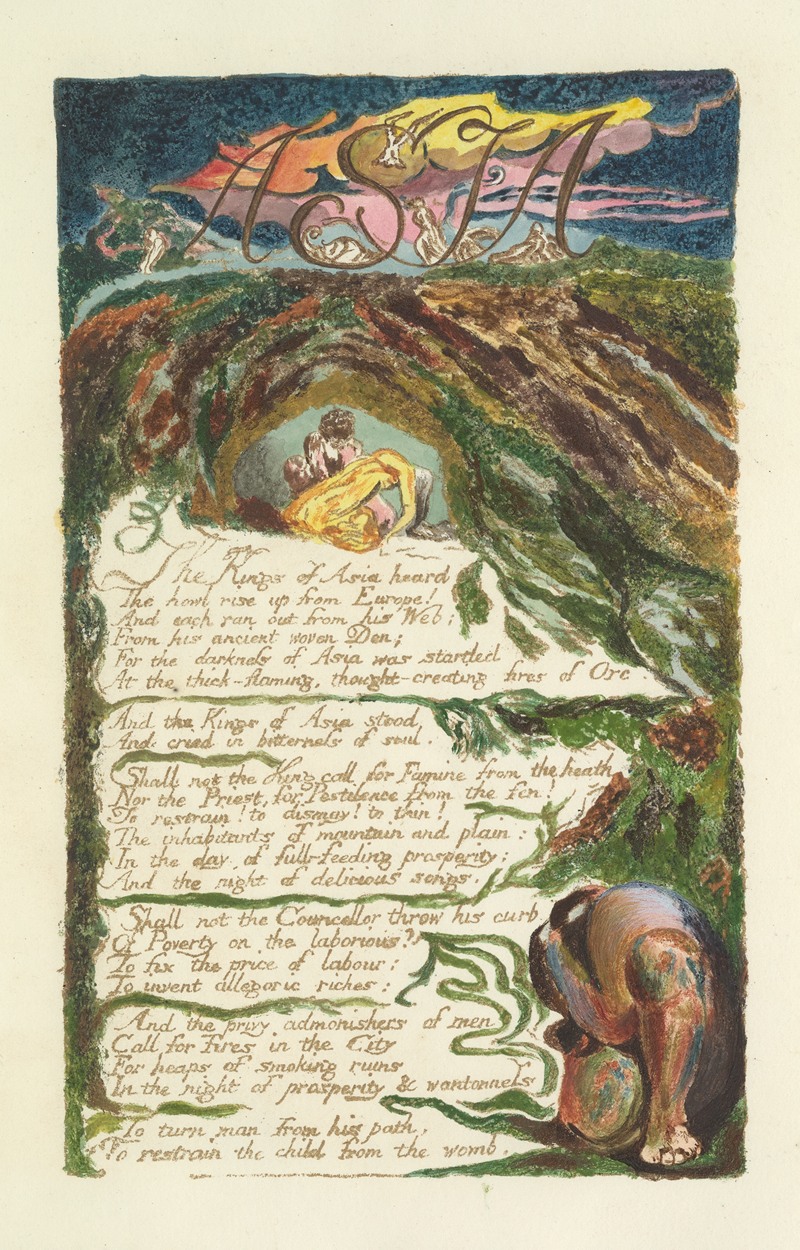 William Blake - The song of Los. Lambeth Pl.6