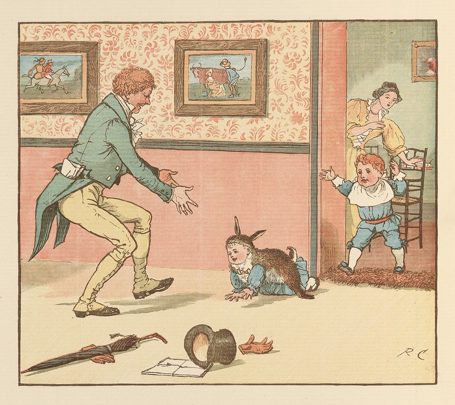 Randolph Caldecott - Hey Diddle Diddle and Baby Bunting Pl.7