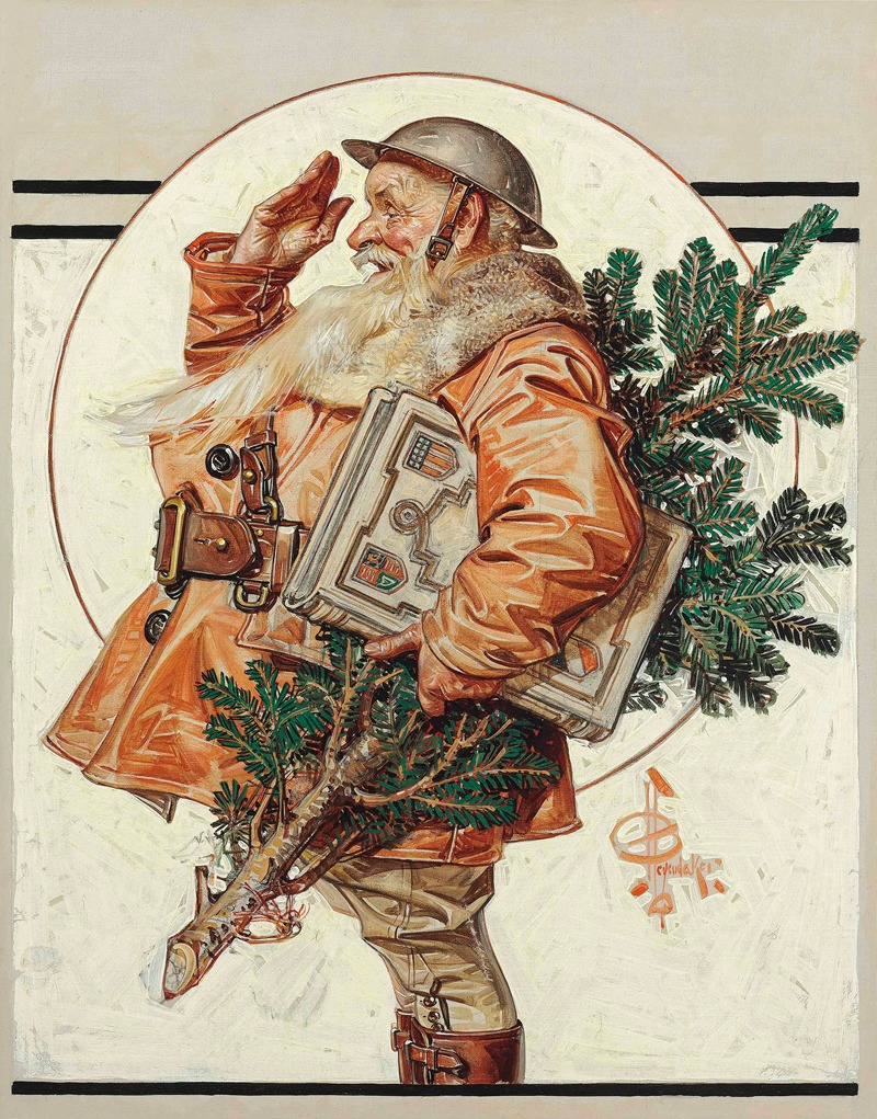J.C. Leyendecker - World War I Santa