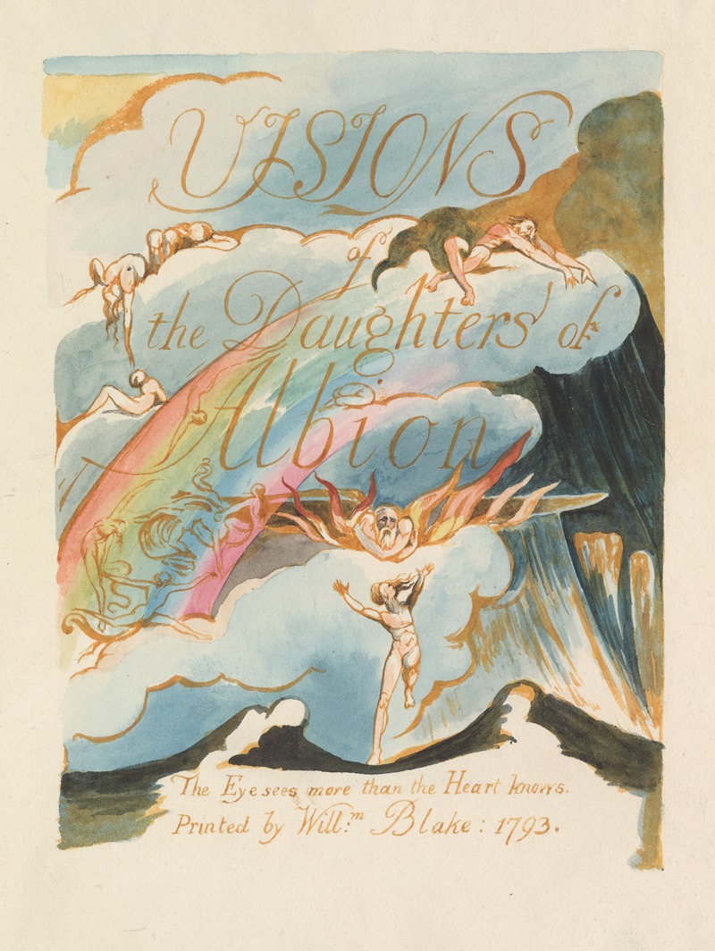 William Blake - Visions of the daughters of Albion Pl. 01
