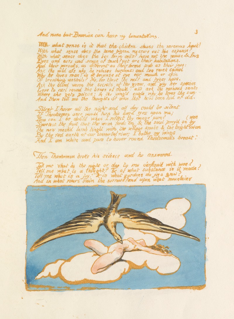 William Blake - Visions of the daughters of Albion Pl. 05