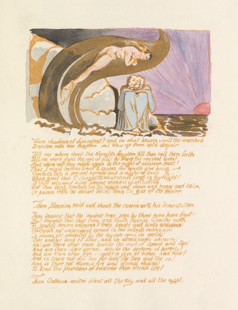 William Blake - Visions of the daughters of Albion Pl. 06