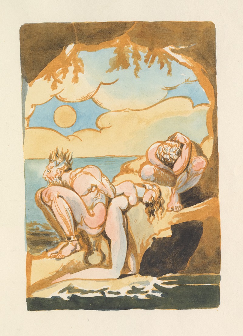 William Blake - Visions of the daughters of Albion Pl. 11