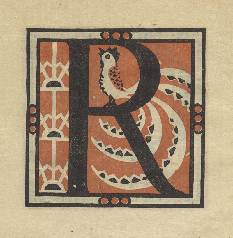 Letters designed and cut on linoleum blocks Pl.18 by Columbia ...