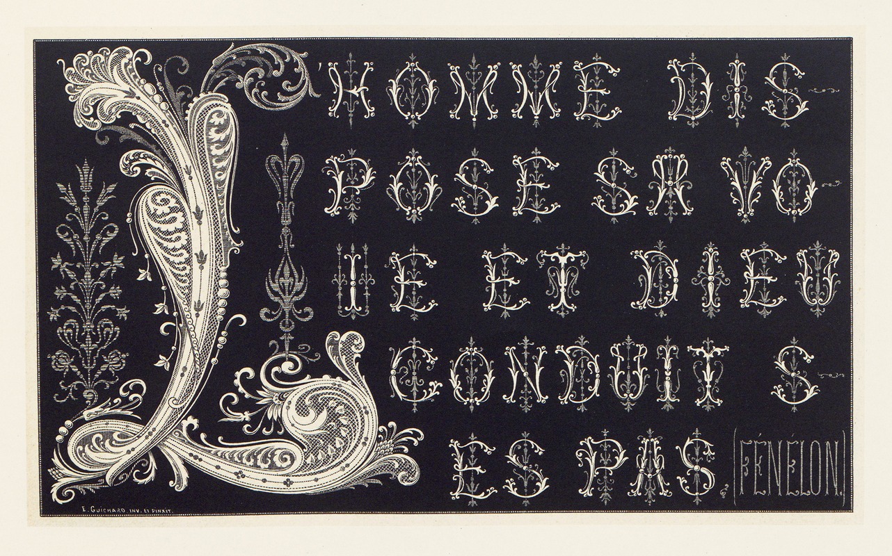 Édouard Guichard - Les petits alphabets du brodeur Pl.11