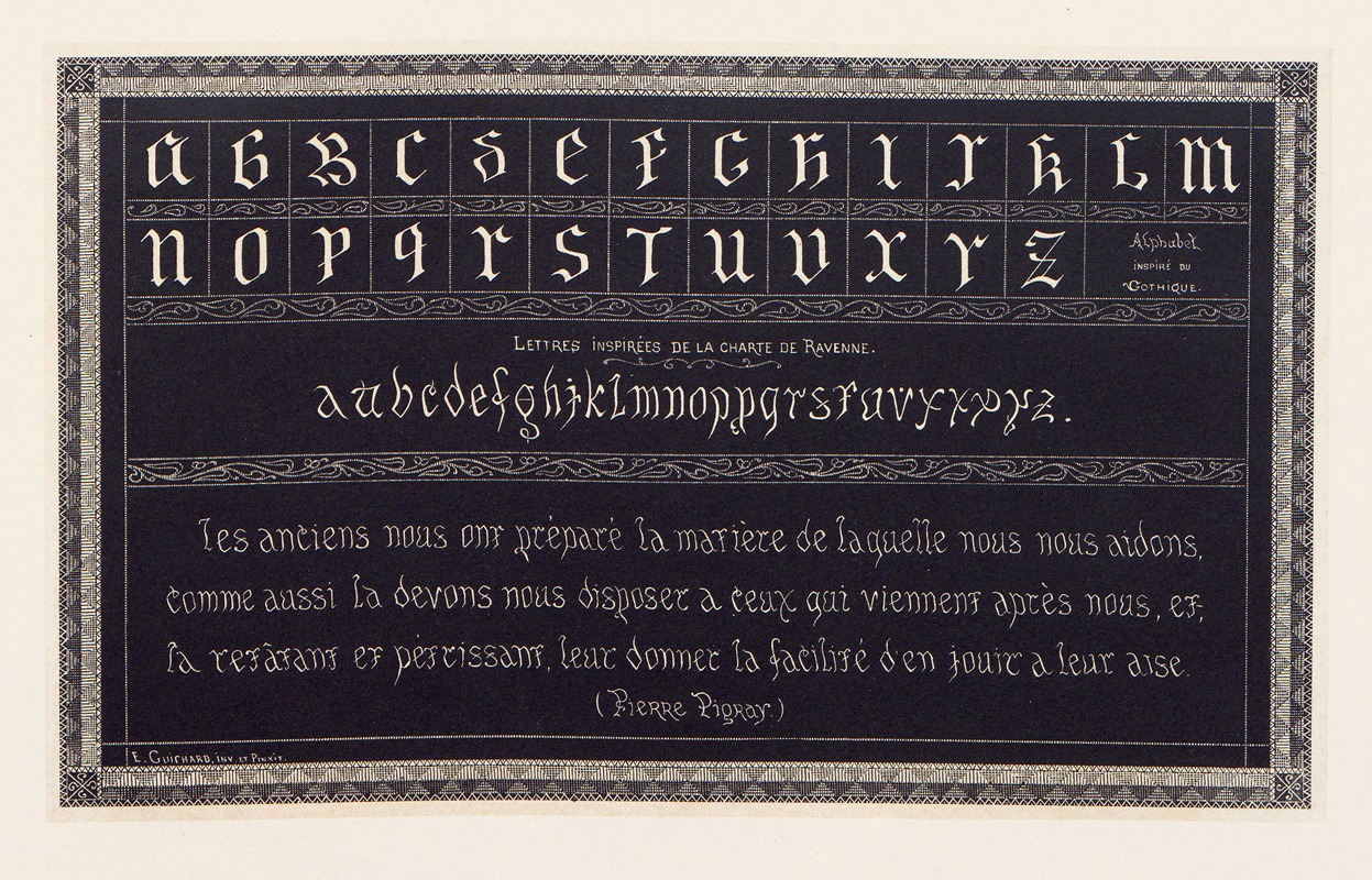 Édouard Guichard - Les petits alphabets du brodeur Pl.22