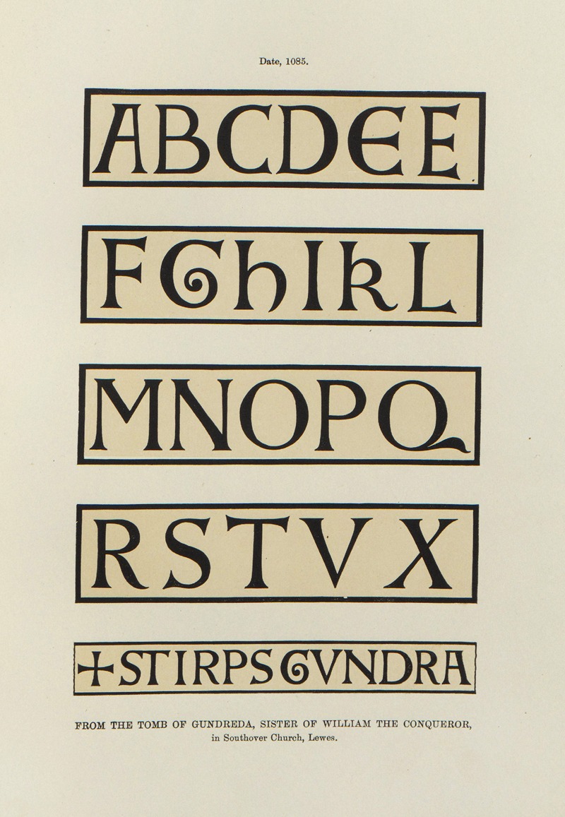 Henry Shaw - Alphabets:  numerals, and devices of the middle ages Pl.03