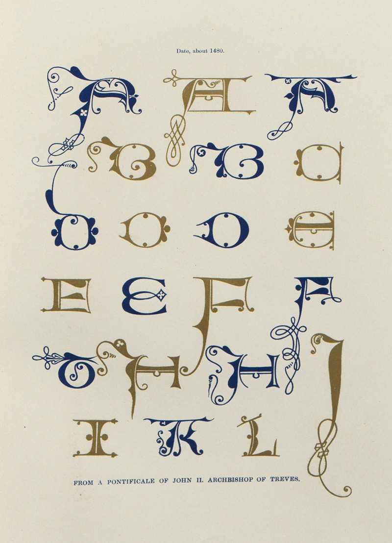 Henry Shaw - Alphabets:  numerals, and devices of the middle ages Pl.22