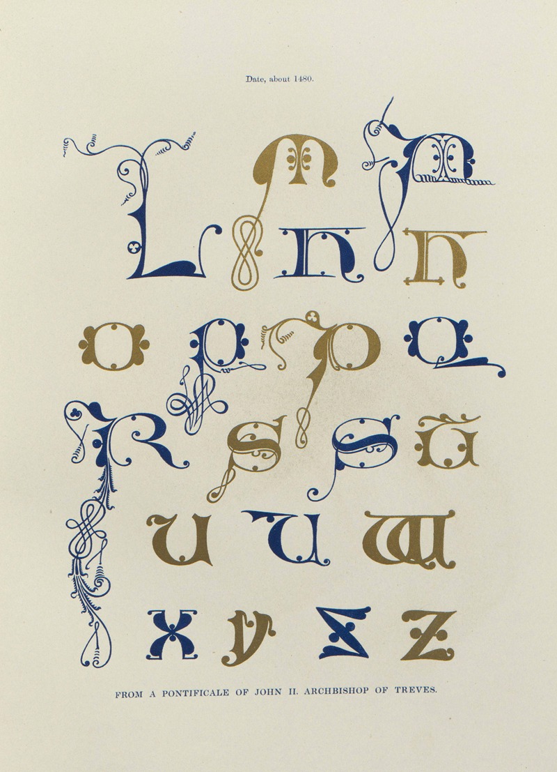 Henry Shaw - Alphabets:  numerals, and devices of the middle ages Pl.23