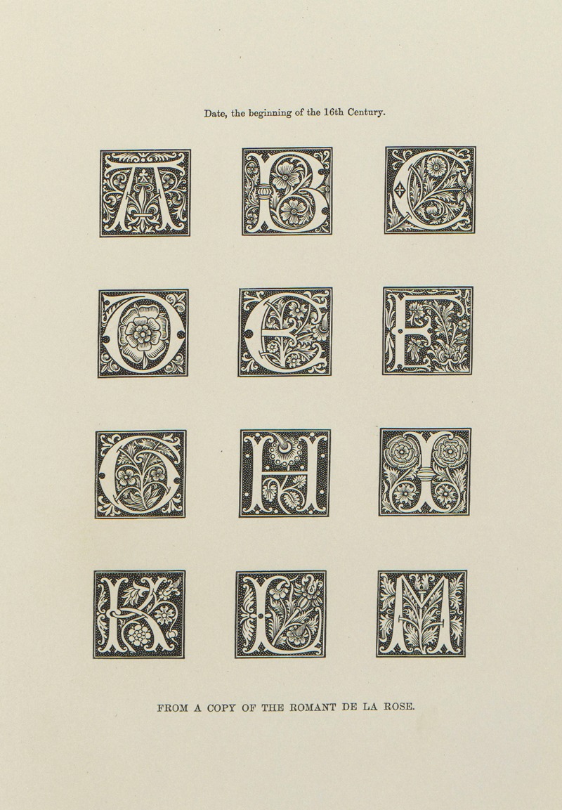 Henry Shaw - Alphabets:  numerals, and devices of the middle ages Pl.33