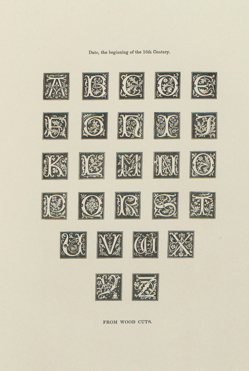 Henry Shaw - Alphabets:  numerals, and devices of the middle ages Pl.35