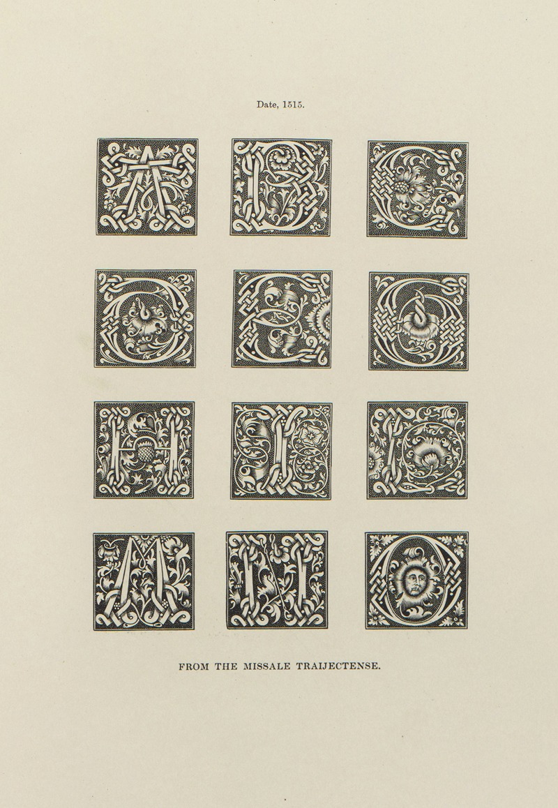 Henry Shaw - Alphabets:  numerals, and devices of the middle ages Pl.36