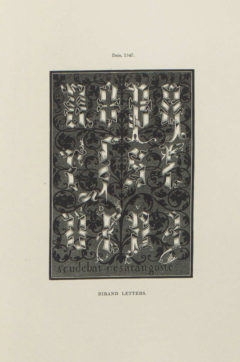 Henry Shaw - Alphabets:  numerals, and devices of the middle ages Pl.43