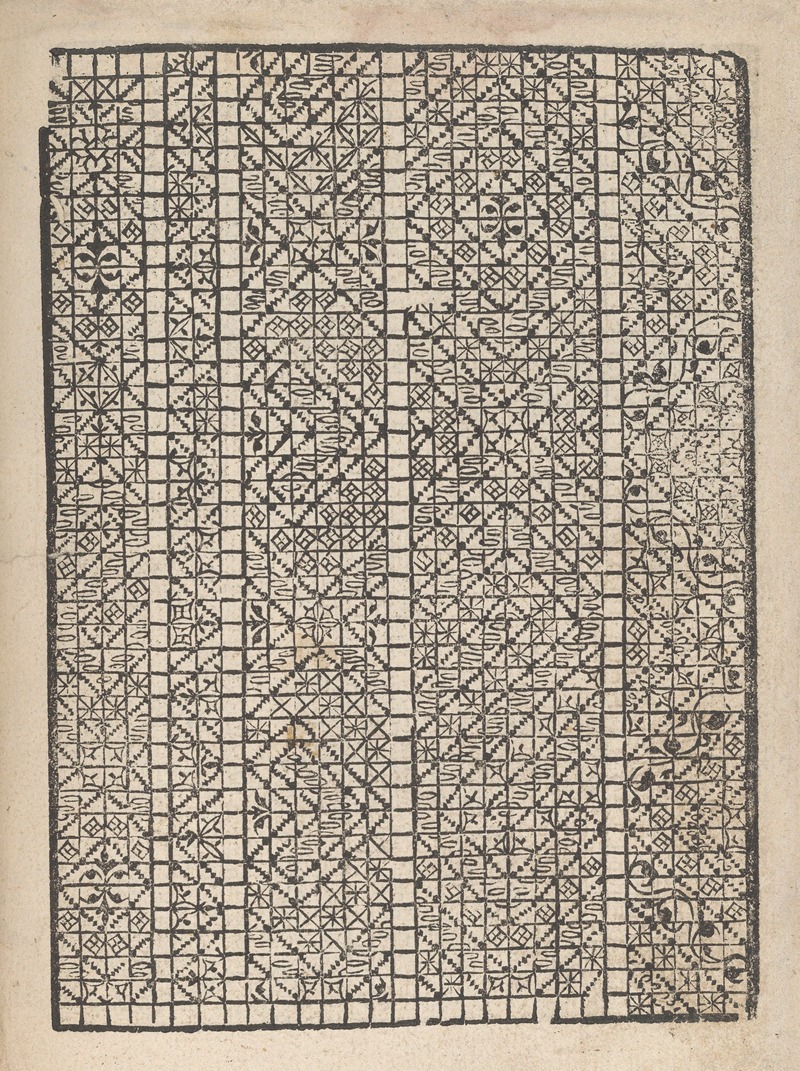 Matteo Pagani - Giardineto novo di punti tagliati et gropposi per exercitio et ornamento delle donne Pl.07