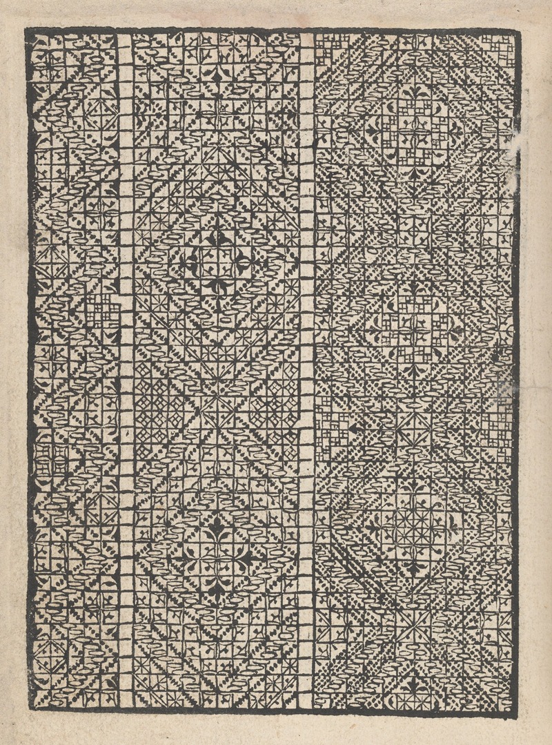 Matteo Pagani - Giardineto novo di punti tagliati et gropposi per exercitio et ornamento delle donne Pl.10