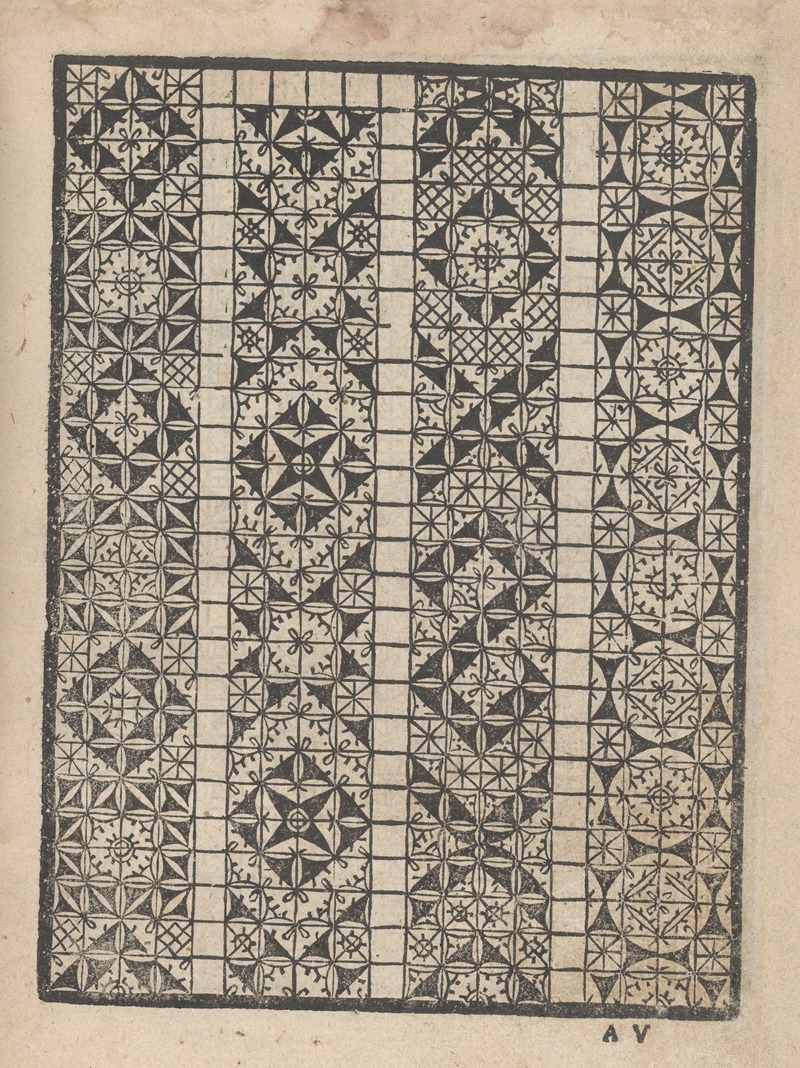 Matteo Pagani - Giardineto novo di punti tagliati et gropposi per exercitio et ornamento delle donne Pl.20