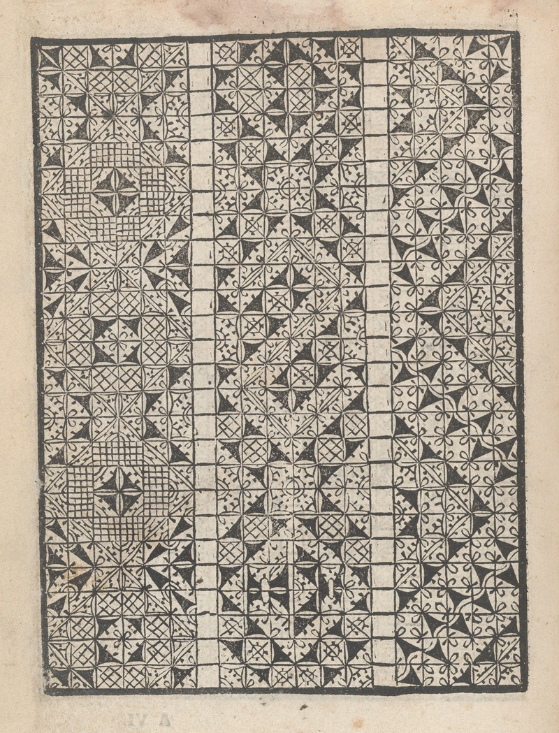 Matteo Pagani - Giardineto novo di punti tagliati et gropposi per exercitio et ornamento delle donne Pl.25