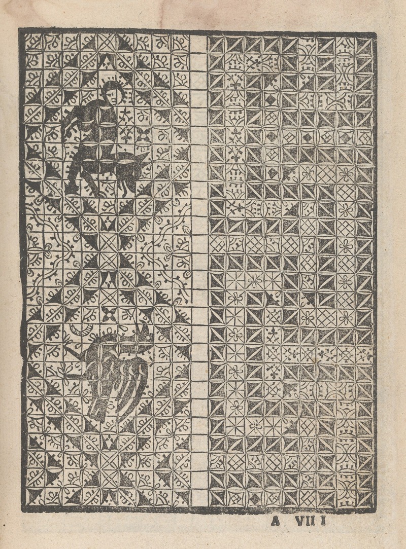 Matteo Pagani - Giardineto novo di punti tagliati et gropposi per exercitio et ornamento delle donne Pl.26