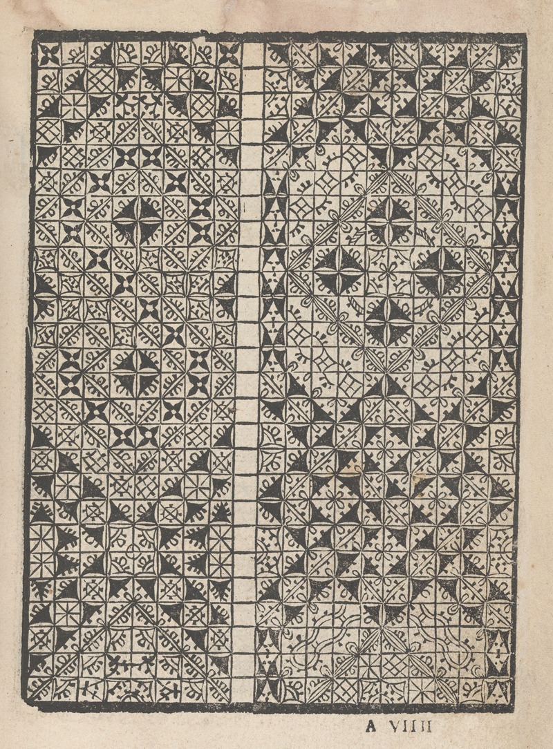 Matteo Pagani - Giardineto novo di punti tagliati et gropposi per exercitio et ornamento delle donne Pl.28