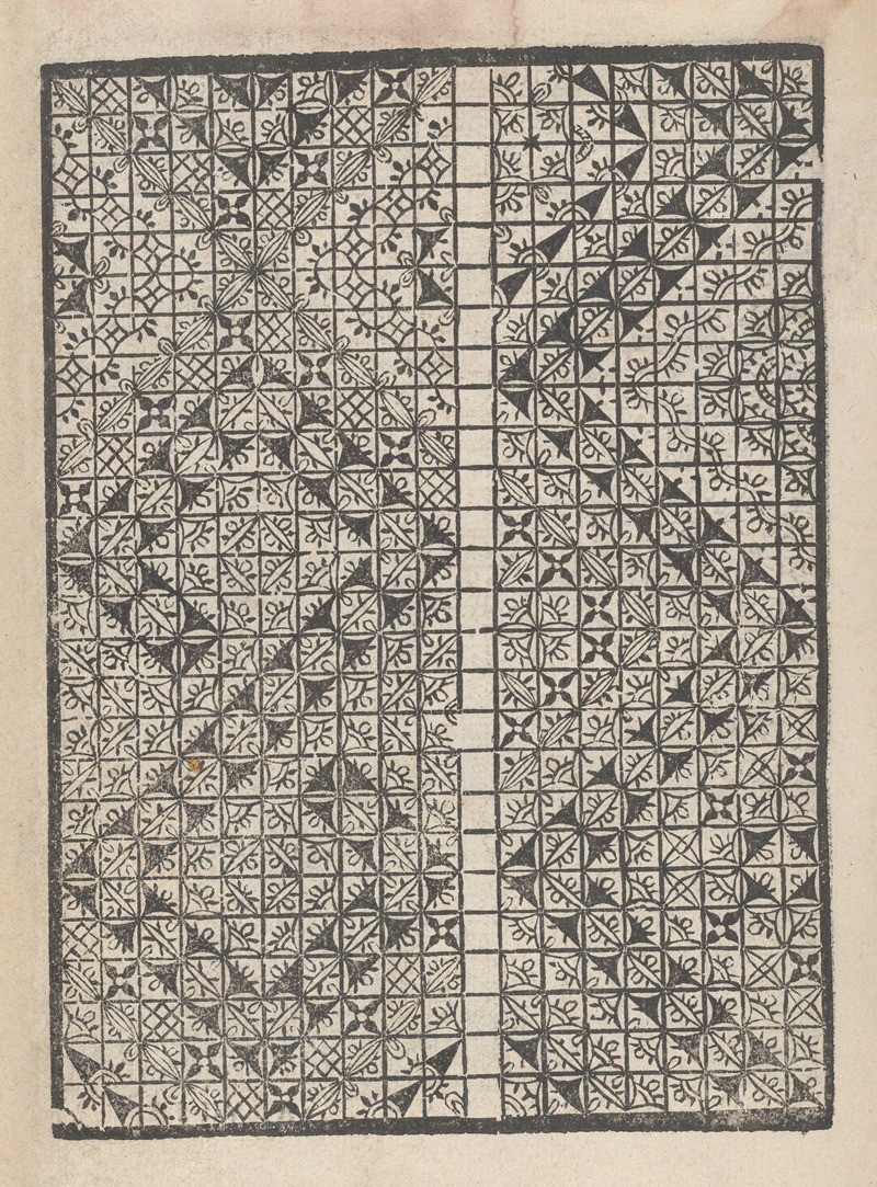 Matteo Pagani - Giardineto novo di punti tagliati et gropposi per exercitio et ornamento delle donne Pl.29