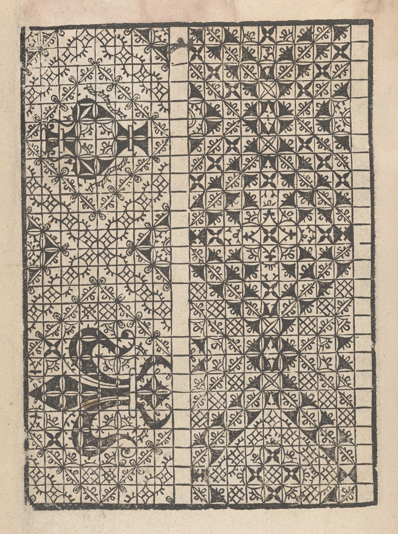 Matteo Pagani - Giardineto novo di punti tagliati et gropposi per exercitio et ornamento delle donne Pl.33