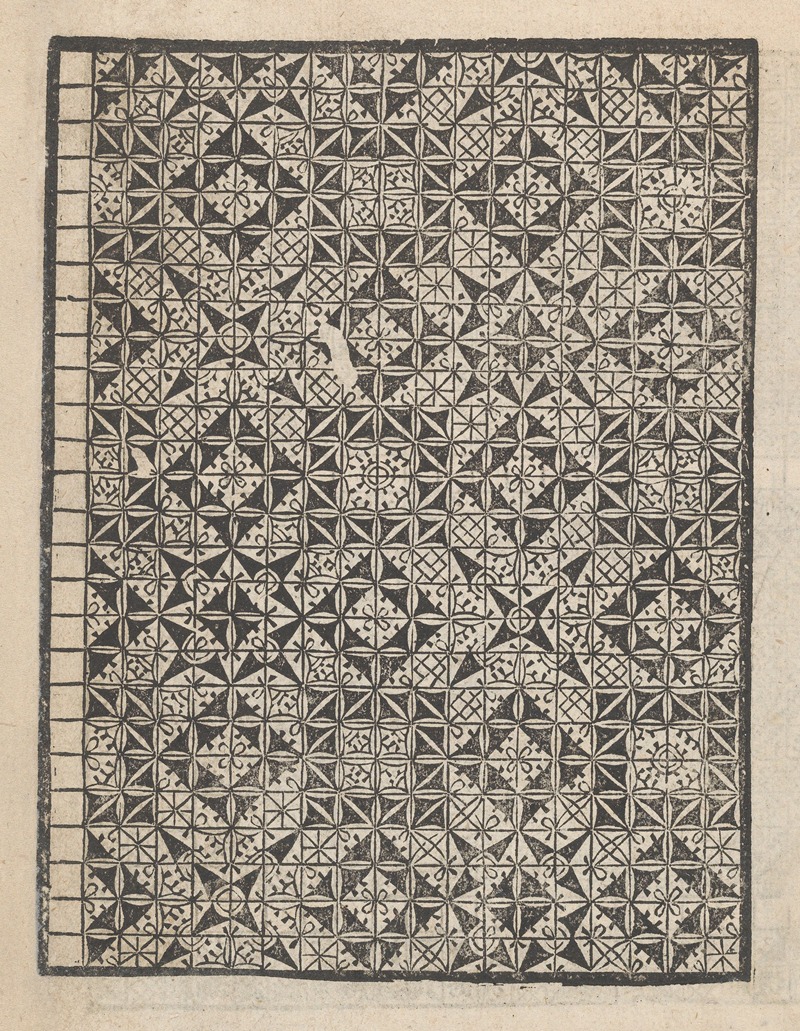 Matteo Pagani - Giardineto novo di punti tagliati et gropposi per exercitio et ornamento delle donne Pl.38