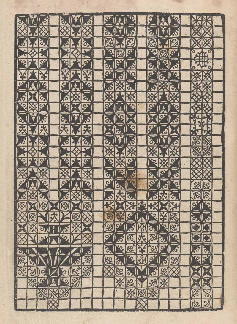 Matteo Pagani - Giardineto novo di punti tagliati et gropposi per exercitio et ornamento delle donne Pl.42