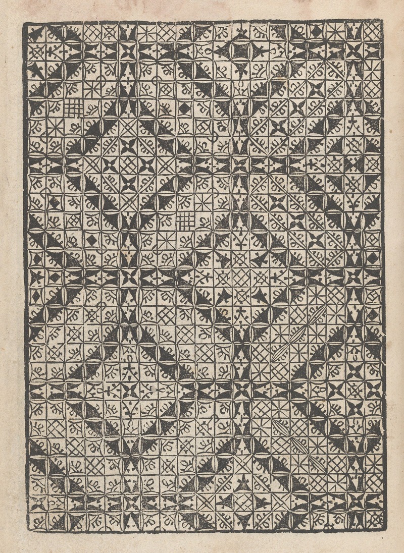 Matteo Pagani - Giardineto novo di punti tagliati et gropposi per exercitio et ornamento delle donne Pl.44