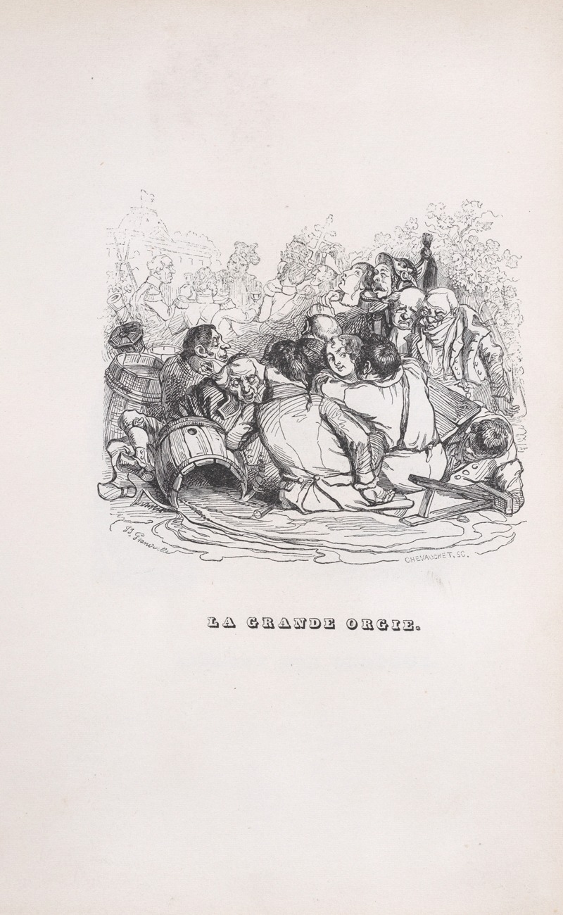 J. J. Grandville - The Big Orgy