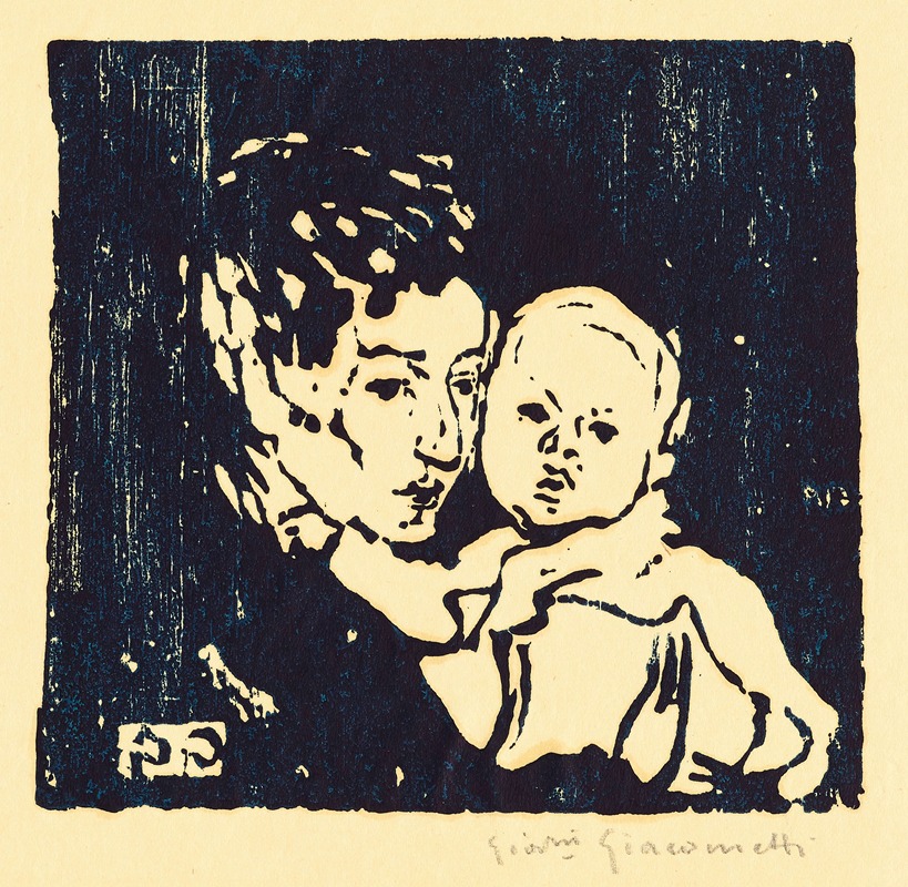 Giovanni Giacometti - Mutter und Kind l. – Annetta mit Bruno