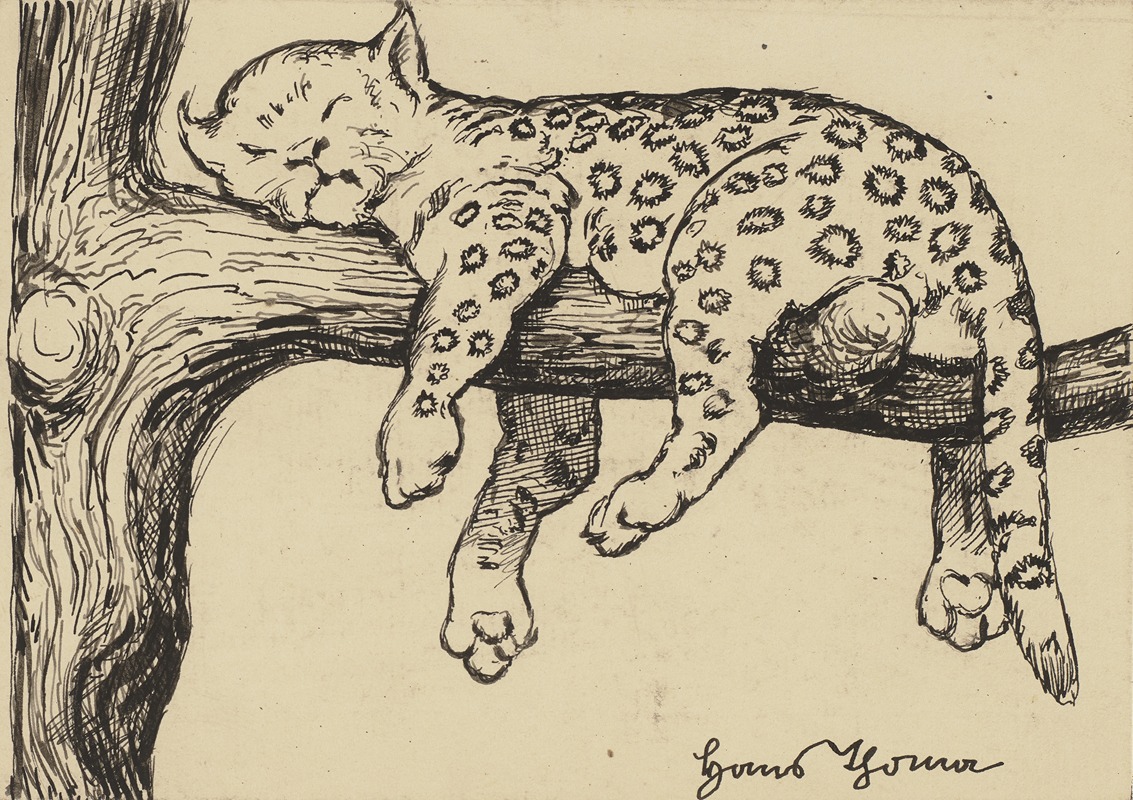 Hans Thoma - Leopard