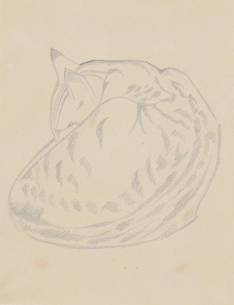 Henri Gaudier-Brzeska - Cat Sleeping