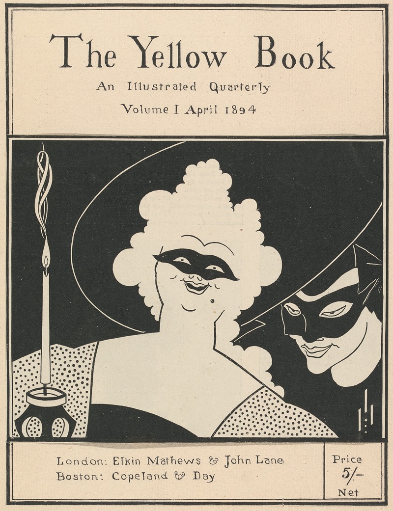 Aubrey Vincent Beardsley - Cover of ‘The Yellow Book: an Illustrated Quarterly’, Volume I, April 1894