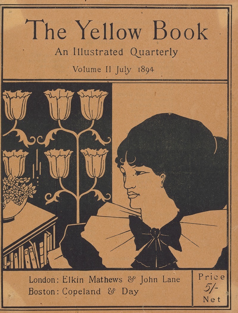 Aubrey Vincent Beardsley - Cover of ‘The Yellow Book: an Illustrated Quarterly’, Volume II, July 1894