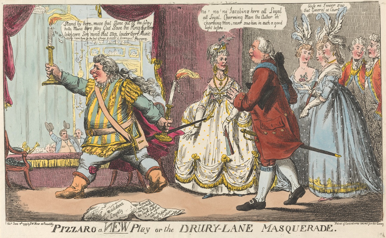 Charles Ansell - Pizzaro a ‘New’ Play or the Drury Lane Masquerade