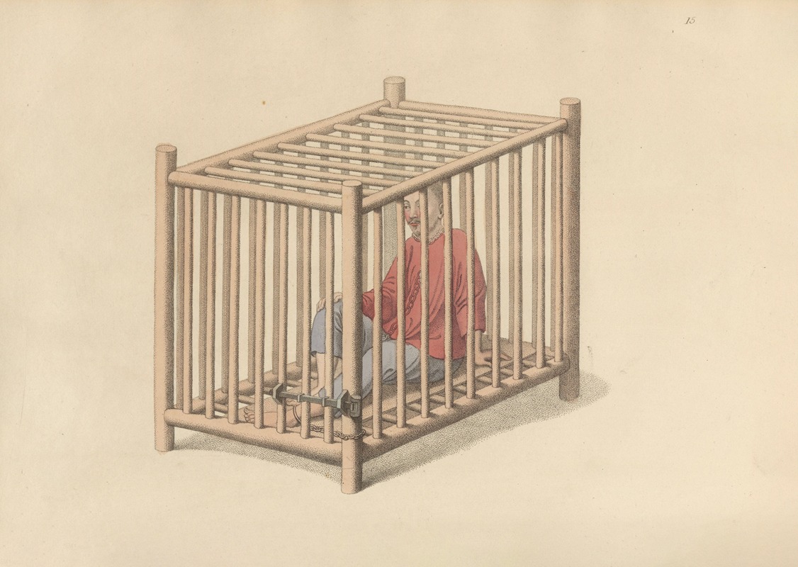 George Henry Mason - A malefactor in a cage