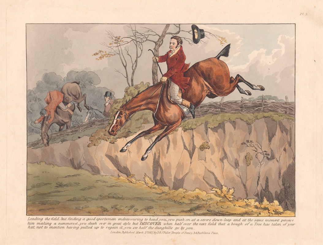 Henry Thomas Alken - [Hunting Discoveries] … Discover when half over the next field …