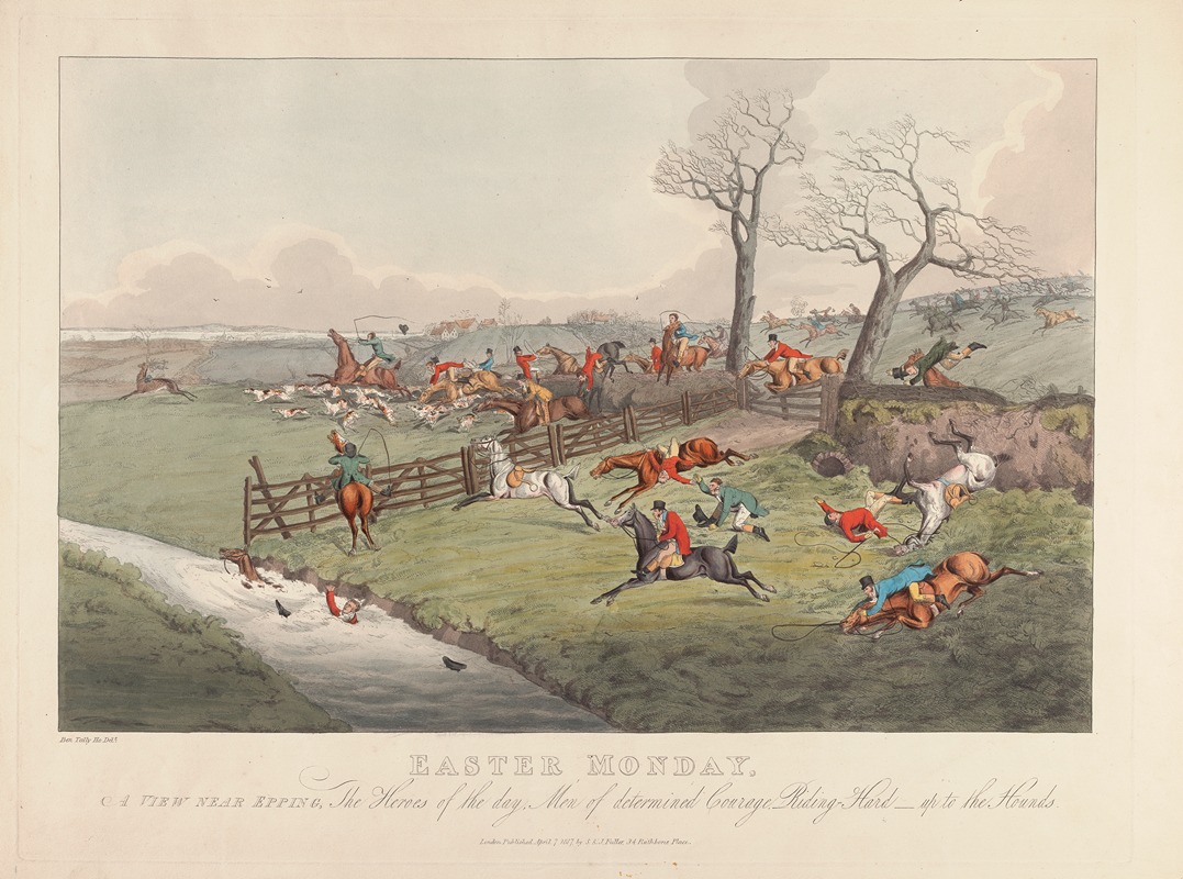 Henry Thomas Alken - Easter Monday [Stag Hunting]: A View near Epping