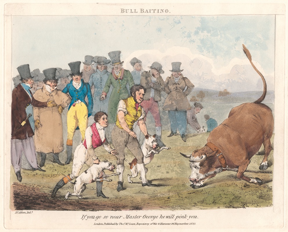 Scenes in the Life of Master George - Bull Baiting by Henry Thomas ...
