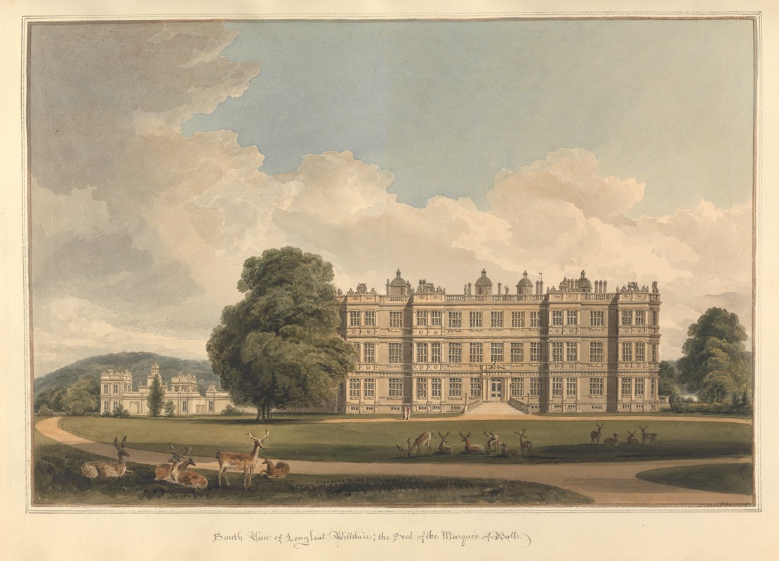 John Buckler - South View of Longleat, Wiltshire: the Seat of the Marquis of Bath