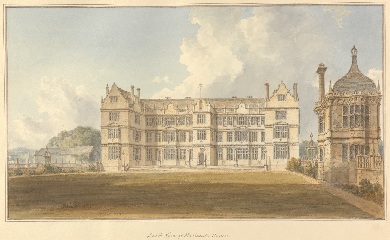 John Buckler - South View of Montacute House